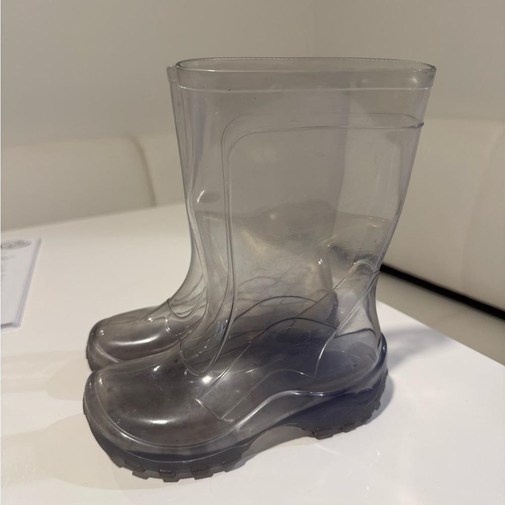Toddler Girls Clear Jelly Rain Boots - Size 8C
